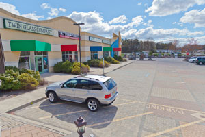 Our retail parking lot is a huge paver display!