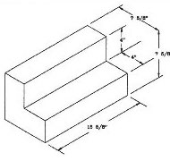 Atlantic Masonry Supply 8 inch L block