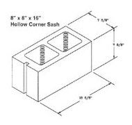 Atlantic Masonry Supply corner pier 8 inch