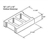 Atlantic Masonry Supply 12 inch hollow half high