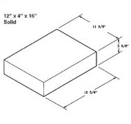 Atlantic Masonry Supply 12 inch solid half high