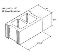 Atlantic Masonry Supply 10 inch hollow brick