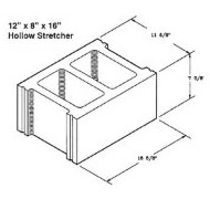 Atlantic Masonry Supply 12 inch hollow brick
